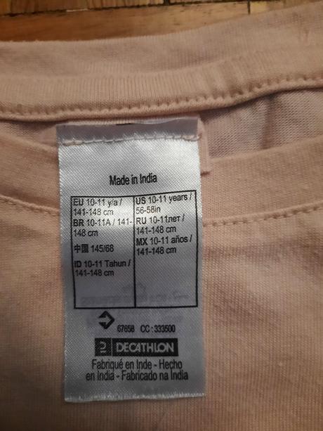 Dievčenské tričko, decathlon,140