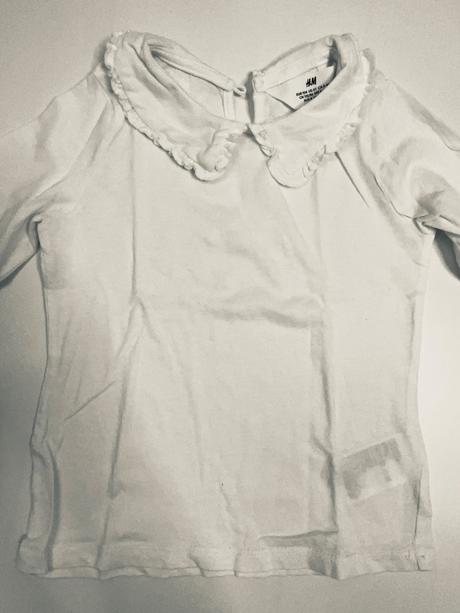 Tričko s ozdobným golierikom, h&m,104