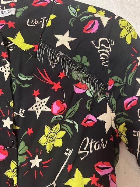 Blúzka s retiazkami a farebným vzorom zn. liu jo, liu jo,l / m