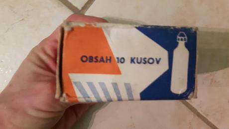 Stare bombicky k vyrobe sifonu, 