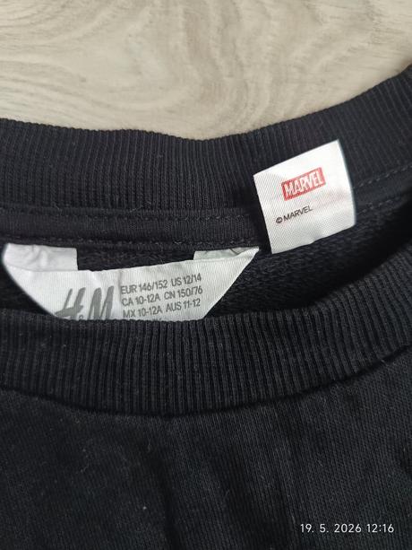 Mikina marvel, h&m,146