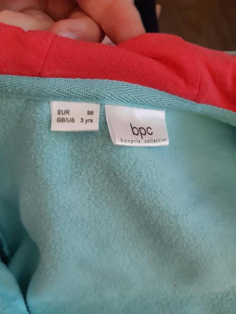 Tepláky a mikina, bonprix,98