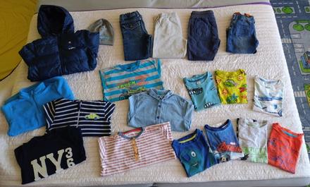 Balík oblečenia vo veľkosti 116, 104–116