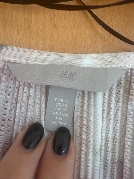 Plisované šaty h&m, h&m,xs
