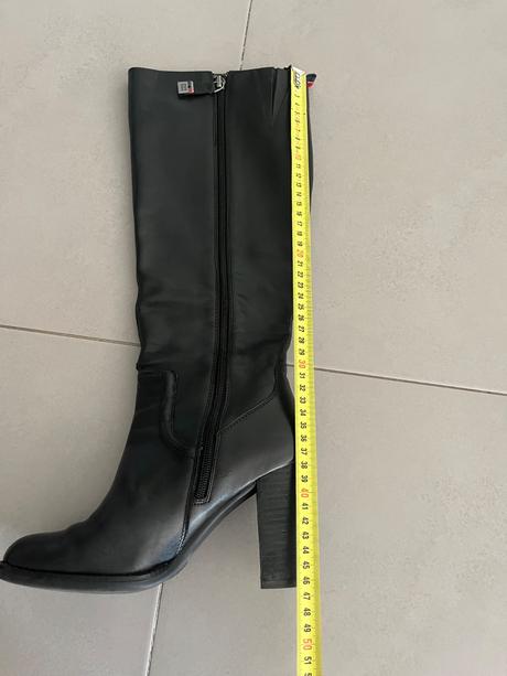 Kozene cizmy tommy hilfiger, tommy hilfiger,38