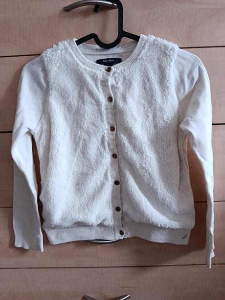 Biely sveter zn. nautica, 128