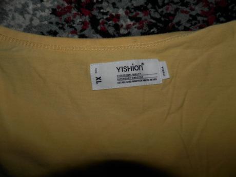 Žlté tričko s potlačou xl, xl