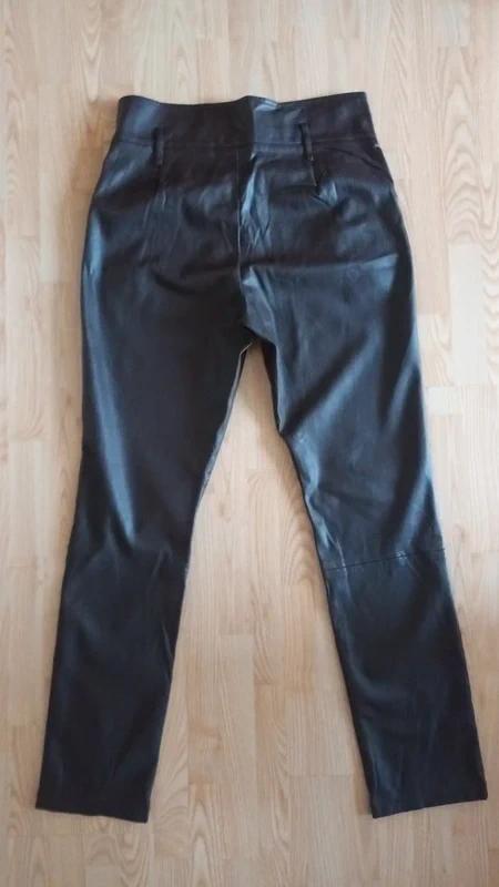 Hnedé koženkové nohavice tramontana, m