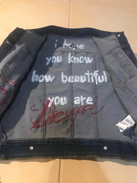 Riflová bunda - croptop dĺžka veľ.36, desigual,s