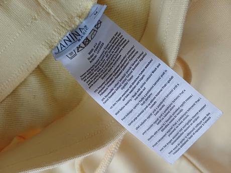 Krásne štýlové žlté tepláky veľkosť m, 38 / m