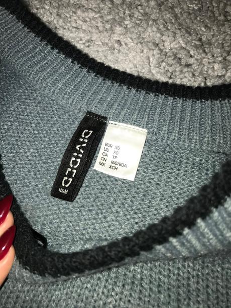Kratší svetrík, h&m,xs