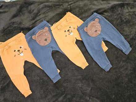 Lindex teplaky s aplikaciou macko bobor 74, lindex,74