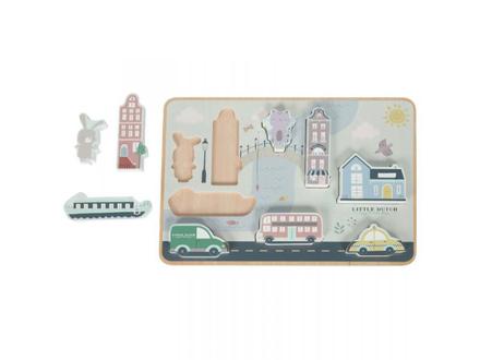 Little dutch vkládacie puzzle mesto, 