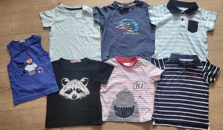 Tričko s krátkym rukávom 7 ks, lupilu,74