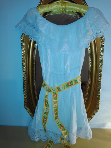 Biele šaty s volánom, h&m,s