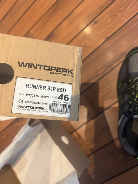 Bezpečnostné topánky winoperk runner s1p esd - veľ, 46