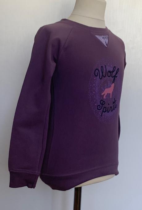 Lisa rose fialová mikina, 128