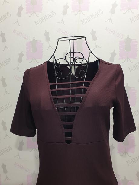 Top s výstrihom s/m, h&m,s