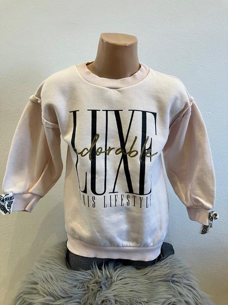 Dievčenská mikina s nápisom a volánmi (4-5 r.), river island,110