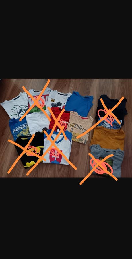 Mix tričiek s krátkym rukavom, 122–134