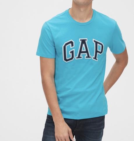 Tyrkysove tričko s logom gap, gap,l