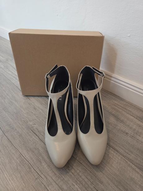 Biele lodičky s remienkom, next,41