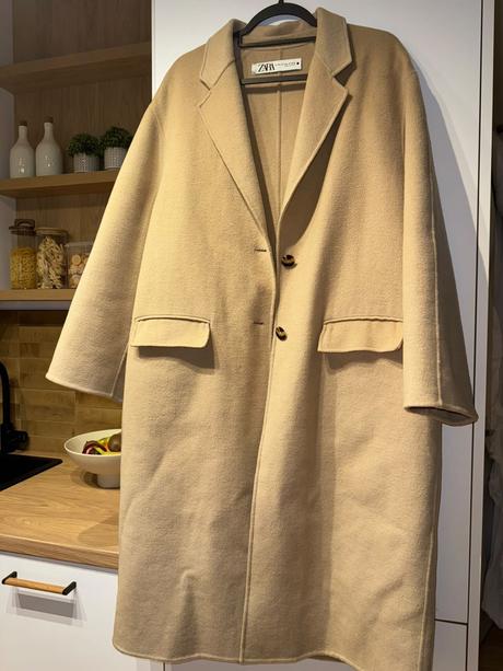 Zara vlneny kabát m/l, zara,m