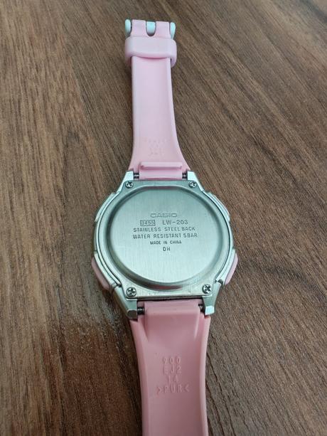 Dievčenské digitálne hodinky casio lw-203-4avef, casio