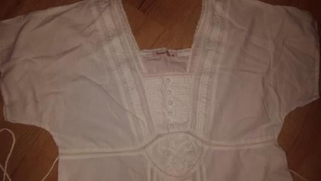 Biela vyšívaná tunika/šaty, 40