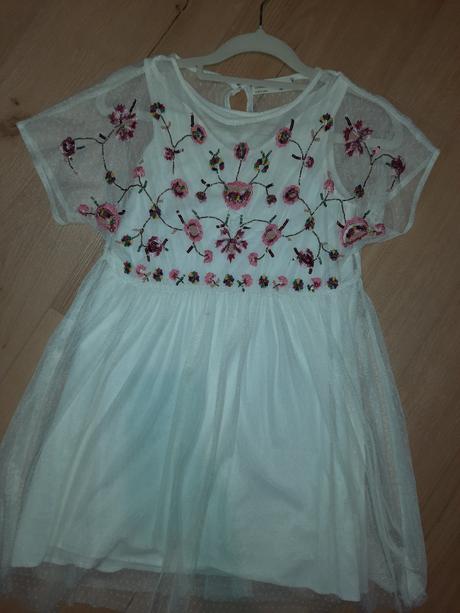 Transparentne saty s kvetmi, zara,134