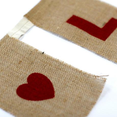 Prírodná dekorácia i love you, 