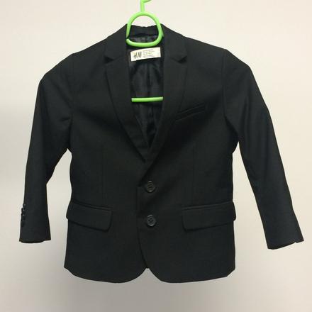Sako čierne chlapčenské h&m č.104, 3-4y, h&m,104