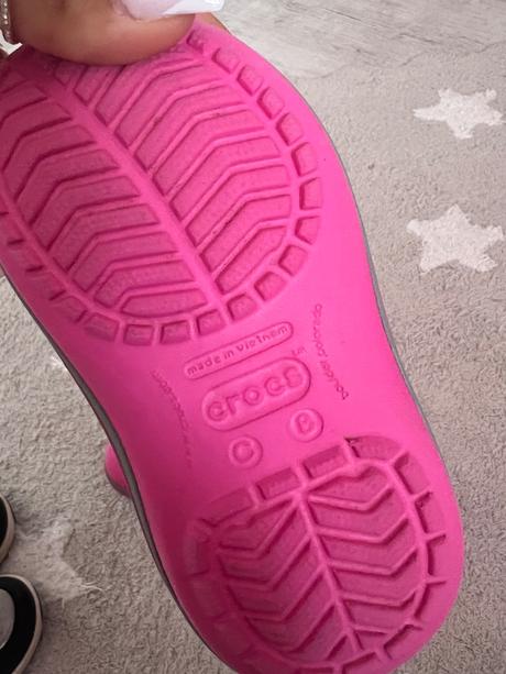 Zimne ružové crocs topánky 25, crocs,25