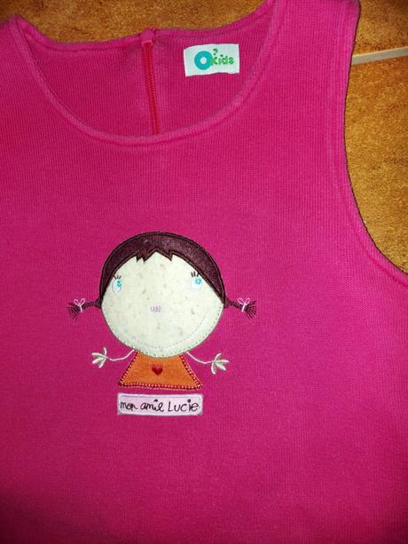 Upletove šaty pre dievčatko, 134