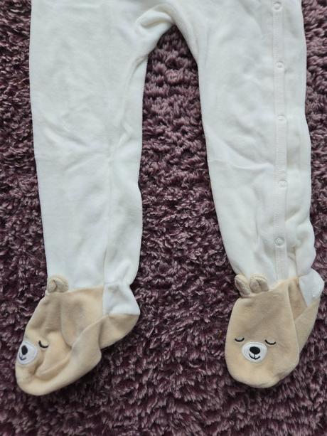 Velurove pyžamo overal, h&m,104