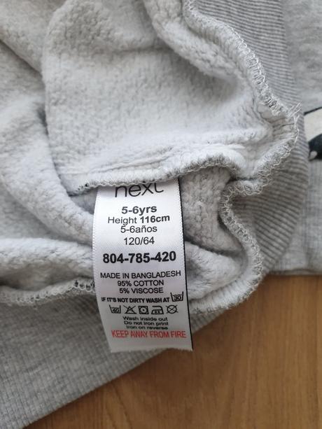 Next pandičková mikinka 116, next,116