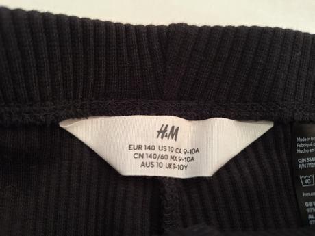 Predam rebrovane leginy, h&m,140