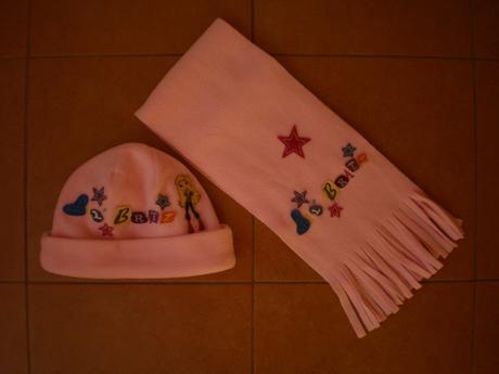 Čiapka a šálik na 4-6-ročnú slečnu, 104