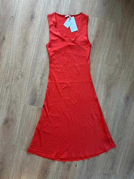 Koralové midi šaty zara, zara,36 / 38 / m / s