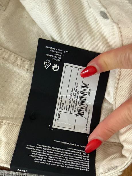 Džínsy značky weekday, xs