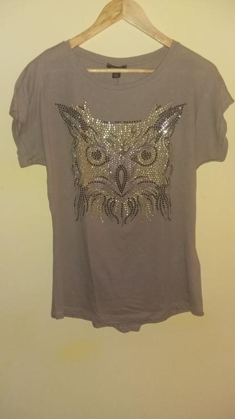 Tričko so sovou, amisu,s