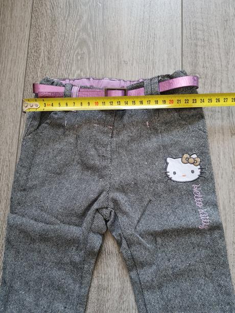 Detske nohavice zateplene hello kitty, 74