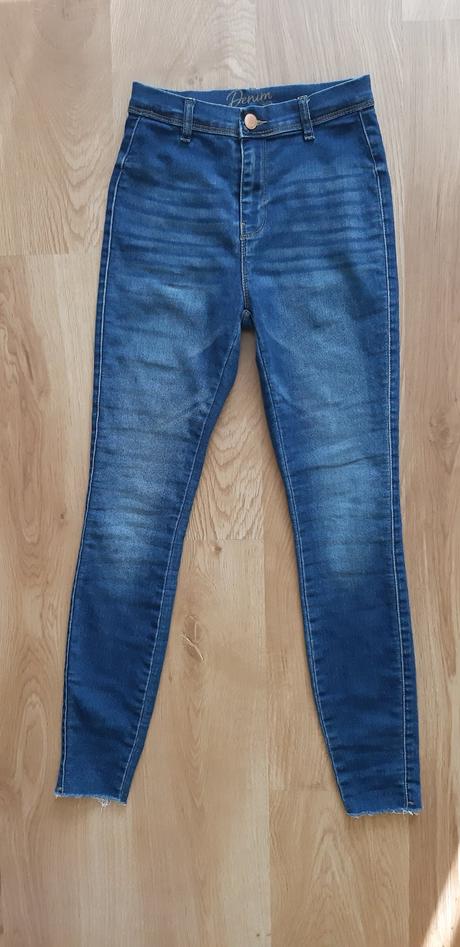 Rifle s vysokým pásom, denim,34