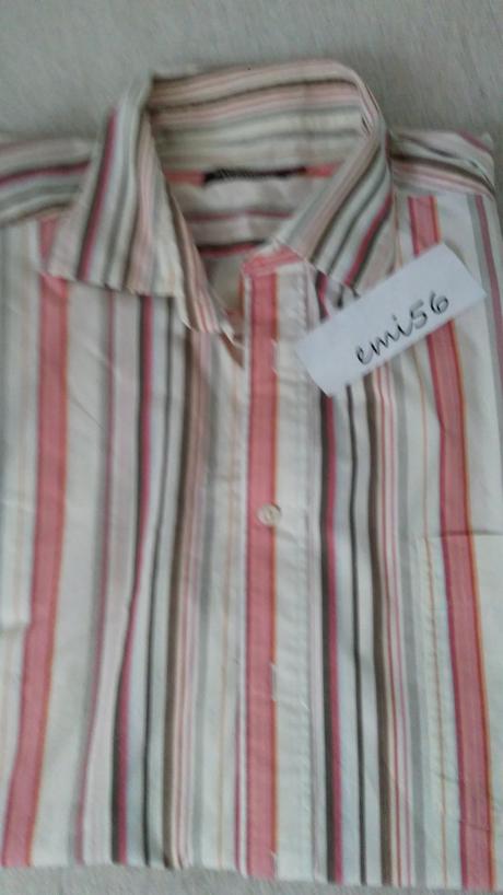 Balík -  košele prúžkované - dlhé rukávy, l