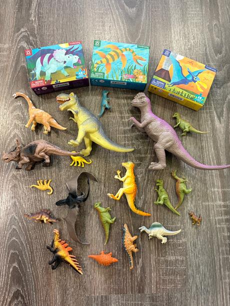 Safari ltd . postavicky a mudpuppy puzzle dinosaur,