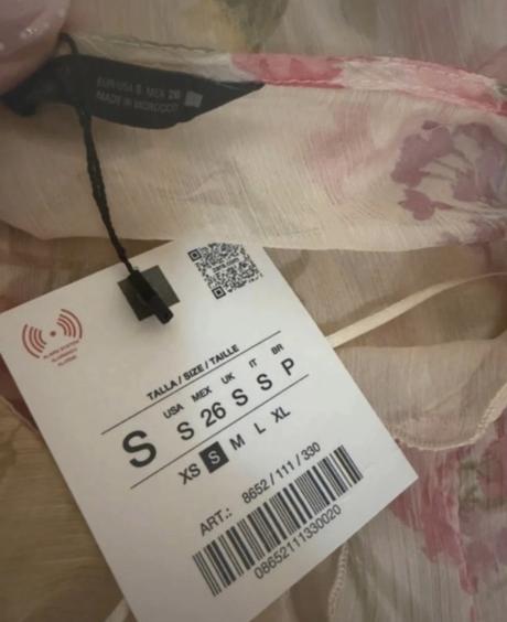 Zara luxusná romantická šifónová blúzka, zara,36 / s