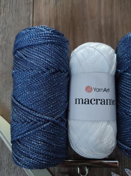 Sada na hackovanu modro bielu kabelku,