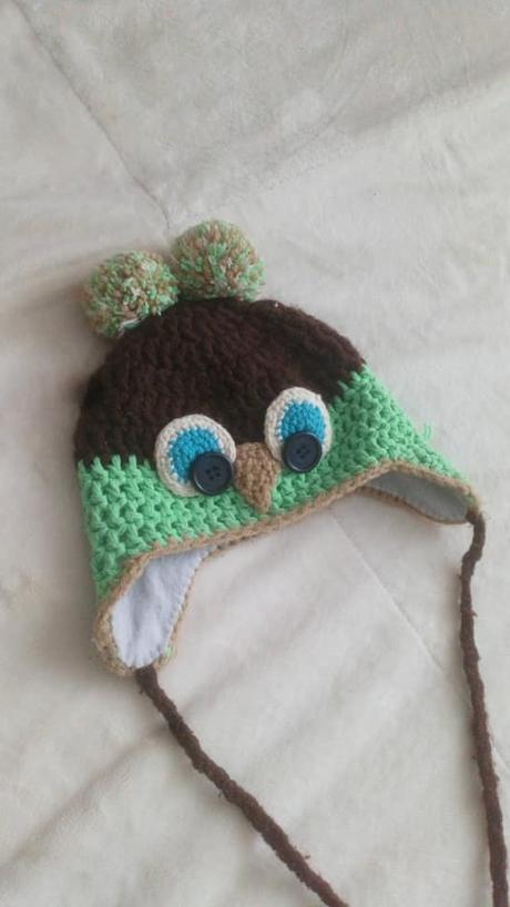 Handmade hackovana sovickova ciapka, 74