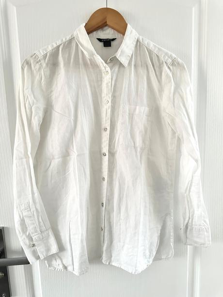 Klasická biela košeľa zo ľanu, esmara,36