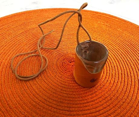 Štamperlík na svadbu v koži/na šnúrke, 